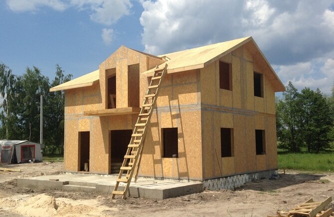 Строительство дома из СИП панелей по проекту